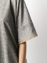 Thumbnail for your product : Fabiana Filippi frayed sides T-shirt