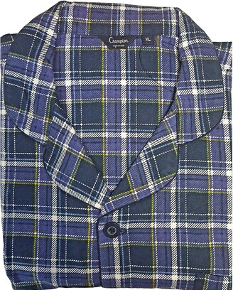 KENTEX Mens Traditional Warm Flannel Pyjama Set Thermal 100% Cotton napped Flannelette M L XL XXL 3XL 4XL 5XL 
