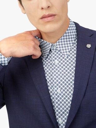 Ted Baker Vale Check Wool Blend Suit Jacket