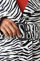 Thumbnail for your product : NA-KD Zebra Patent Coat