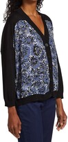 Thumbnail for your product : Piazza Sempione Macro Camouflage Silk & Wool Knit Cardigan
