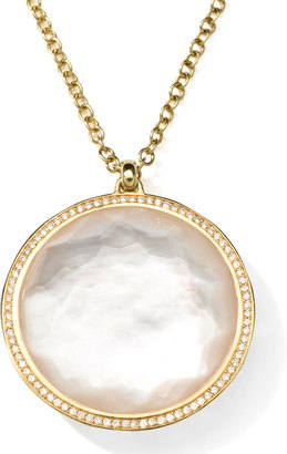 Ippolita 18K Gold Rock Candy Large Lollipop Necklace in Doublet & Diamonds