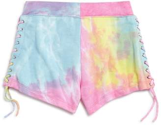 Flowers by Zoe Girls' Lace-Up Tie-Dye Shorts