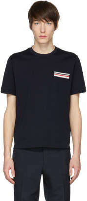 Moncler Gamme Bleu Navy Flag Pocket T-Shirt