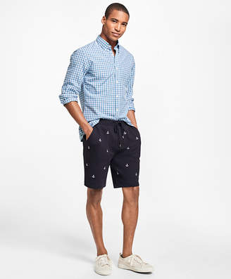 Brooks Brothers Anchor-Embroidered French Terry Shorts