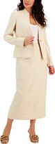 Thumbnail for your product : Le Suit Women's Shimmer Tweed Skirt Suit, Regular and Petite Sizes