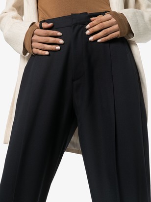 RE/DONE Pleated Straight-Leg Trousers