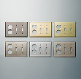 Thumbnail for your product : Restoration Hardware Metal Double Switch and Single Socket Plate Combo