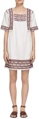 Whistles Selina Embroidered Tunic Dress