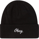 Thumbnail for your product : Obey Script logo beanie hat