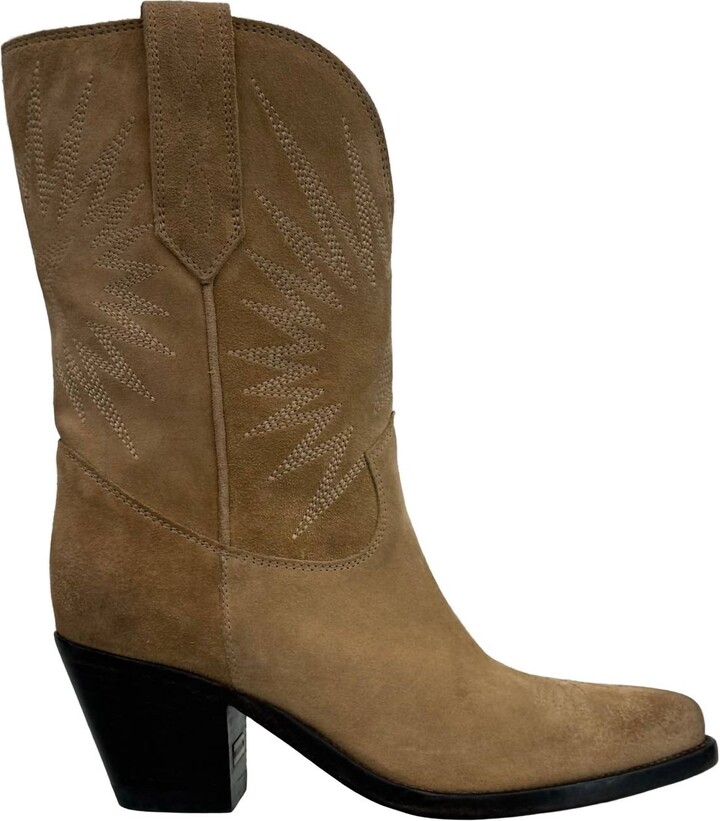 Golden Goose Women's '70 Wish Star Low Waxed Boot In Sand