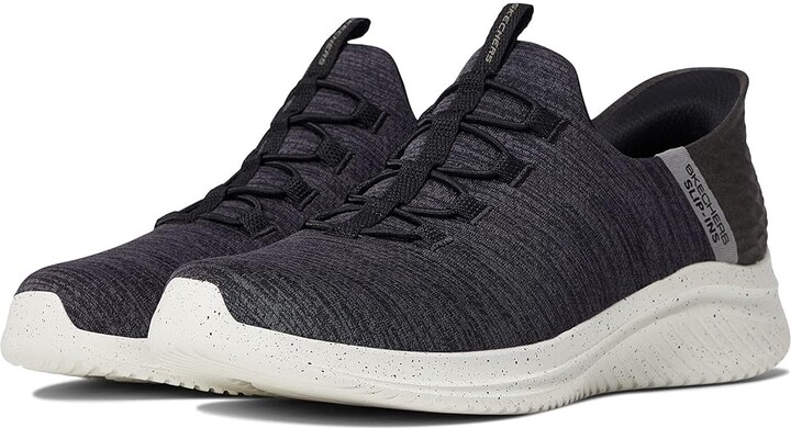 Skechers Ultra Flex 3.0 Right Away Hands Free Slip-Ins Men's Shoes Black : 6.5 D - Medium Textile