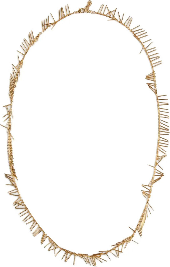 Jil Sander Teardrop-Style Brass Necklace