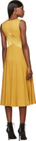 Thumbnail for your product : Burberry Yellow Silk Chevron Dress