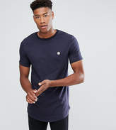 Thumbnail for your product : Le Breve TALL Logline Curved Hem Twill Shoulder T-Shirt