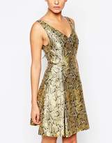 Thumbnail for your product : Adelyn Rae Gold Skater Dress