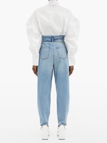 Thumbnail for your product : RED Valentino Paperbag-waist Tapered-leg Jeans - Denim