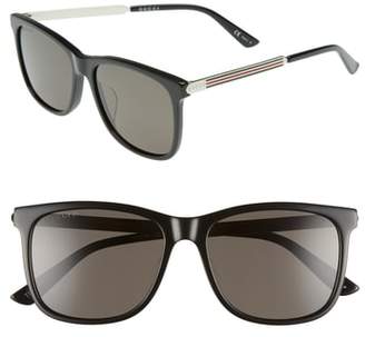 Gucci 56mm Polarized Sunglasses