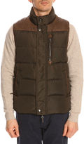 Thumbnail for your product : Hackett Down Sport Leather Khaki Sleeveless Jacket