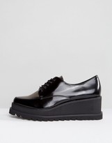 Thumbnail for your product : Sixty Seven SixtySeven Lace Up Wedge Flatform Brogue Shoes