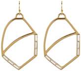 Thumbnail for your product : Botkier Crystal Accented Cutout Oval Drop Earrings