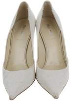 Thumbnail for your product : Miu Miu Woven Pointed-Toe Pumps