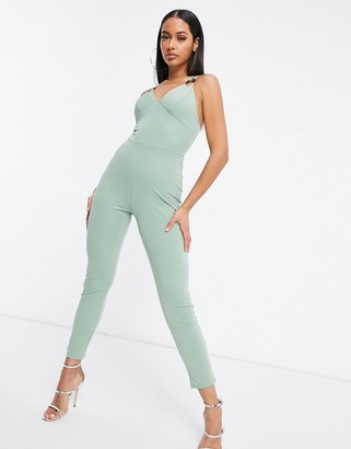 white skinny leg jumpsuit