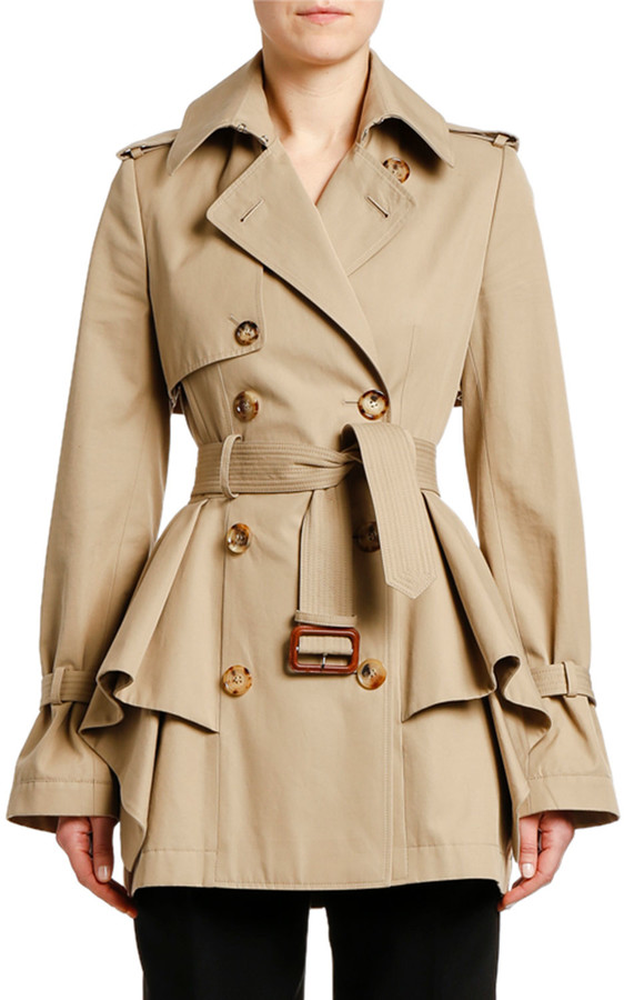 short belted trench coat