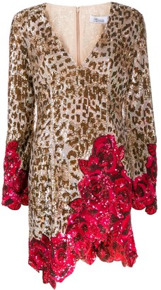 Blumarine Leopard Print Mini Dress
