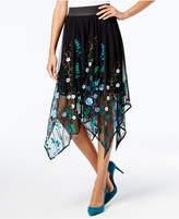 Thumbnail for your product : INC International Concepts Embroidered Handkerchief-Hem Skirt, Created for Macy's