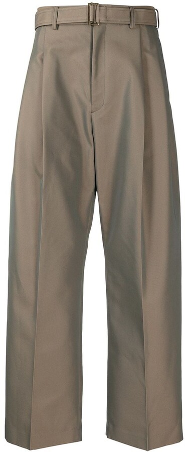 Rito Structure Belted Wide-Leg Trousers - ShopStyle Chinos & Khakis