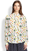 Thumbnail for your product : Suno Silk Fruit-Print Shirt