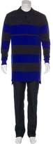 Thumbnail for your product : Givenchy Deconstructed Striped Polo Shirt w/ Tags