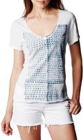 Thumbnail for your product : True Religion Rolled Horseshoe Print Relaxed V-Neck Womens Tee