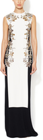 Thumbnail for your product : Bead Embellished Colorblock Gown