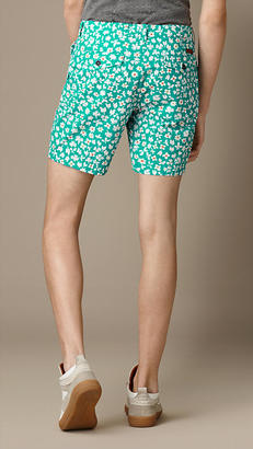 Burberry Ditzy Floral Print Chino Shorts