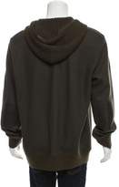 Thumbnail for your product : John Varvatos Leather-Trimmed Wool Cardigan