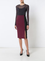 Thumbnail for your product : Yigal Azrouel crocodile effect pencil skirt