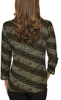 Thumbnail for your product : TanJay Petite Ray-Print Pucker Top