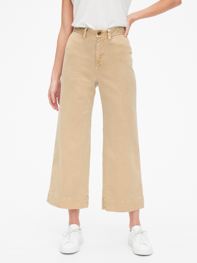 gap cropped trousers