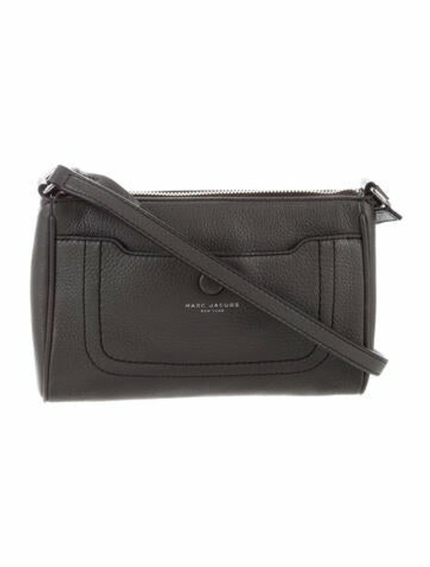 Marc Jacobs Grained Leather Crossbody Bag Grey ShopStyle