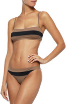 Thumbnail for your product : Solid & Striped The Brooke Two-tone Low-rise Bikini Briefs