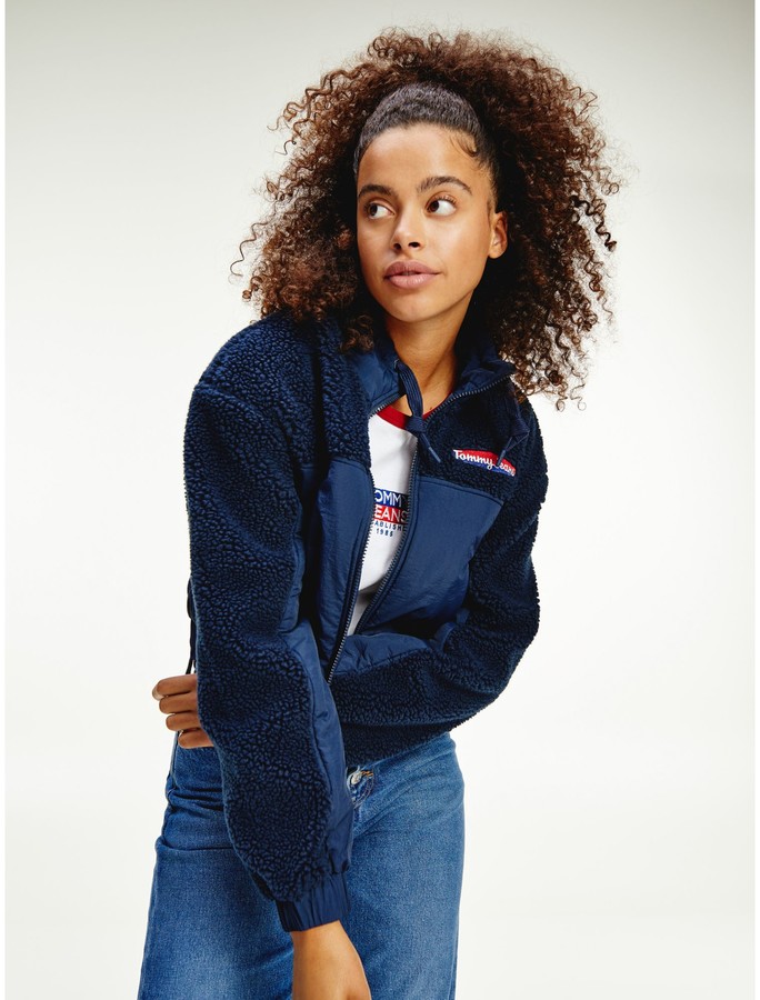 Tommy Hilfiger Recycled Mixed Media Jacket ShopStyle