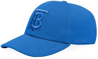 blue burberry hat