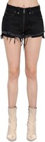 Thumbnail for your product : Unravel Stretch Cotton Denim Shorts W/ Full Zip