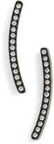 Thumbnail for your product : Nadri Pave Curved Bar Stud Earrings