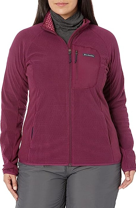 Columbia Outdoor Tracks Full Zip (Marionberry/Aura) Women's Clothing -  ShopStyle Plus Size Jackets