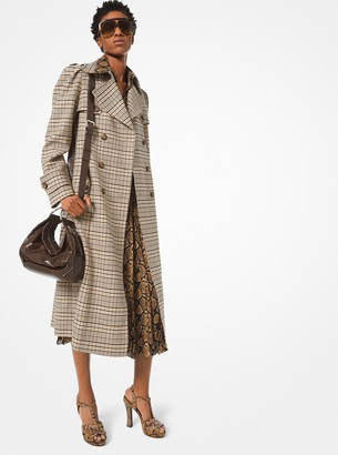 michael kors wool trench coat
