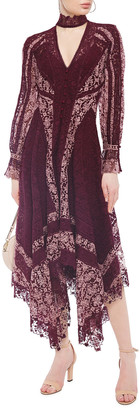 Jonathan Simkhai Asymmetric Cutout Embroidered Tulle Maxi Dress