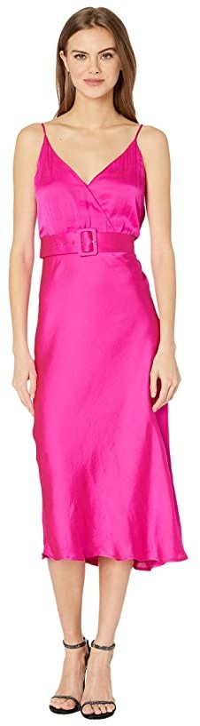 bardot jolie print midi dress